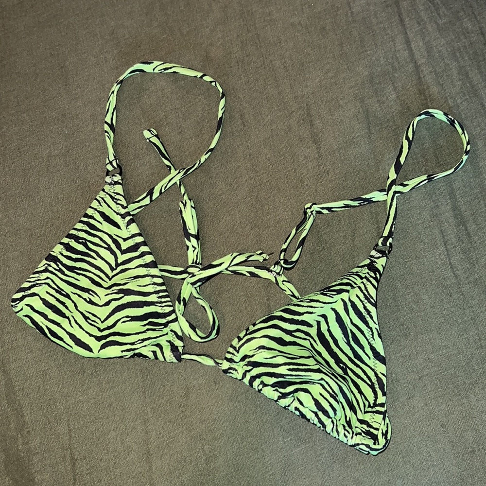 kendall & kylie green zebra print bikini - Picture 5 of 6